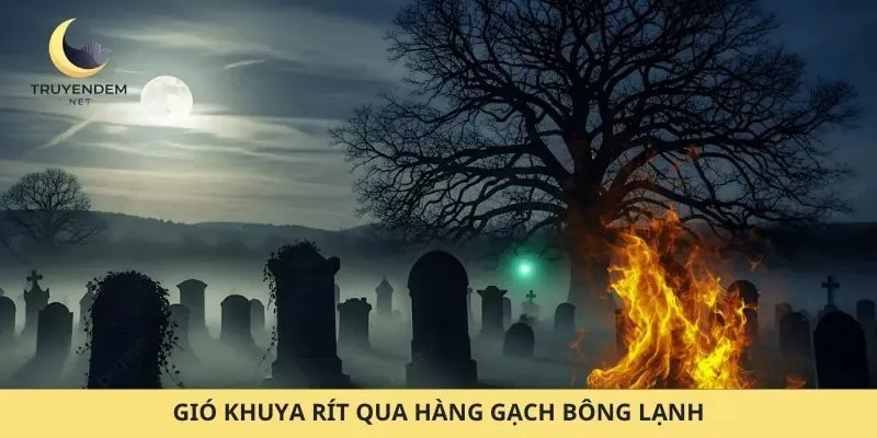 Gió khuya rít qua hàng gạch bông lạnh