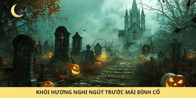 Khói hương nghi ngút trước mái đình cổ