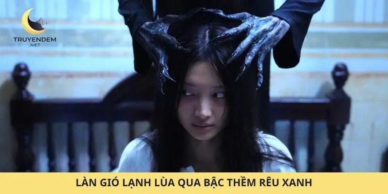Làn gió lạnh lùa qua bậc thềm rêu xanh