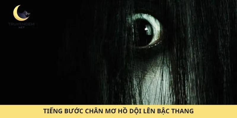 Tiếng bước chân mơ hồ dội lên bậc thang
