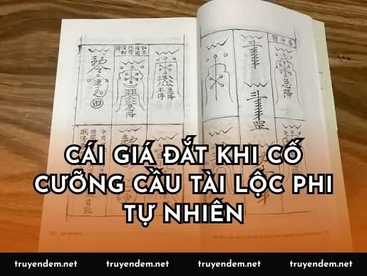 Cái giá đắt khi cố cưỡng cầu tài lộc phi tự nhiên